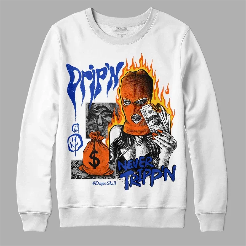 Dunk Futura Orange Blaze DopeSkill Sweatshirt Drip'n Never Tripp'n Graphic