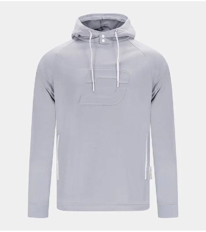 EMBOSSED HOODIE - GREY