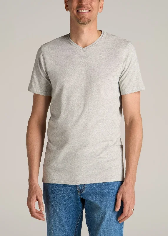 The Essential REGULAR-FIT V-Neck Men's Tall Tees in Grey Mix