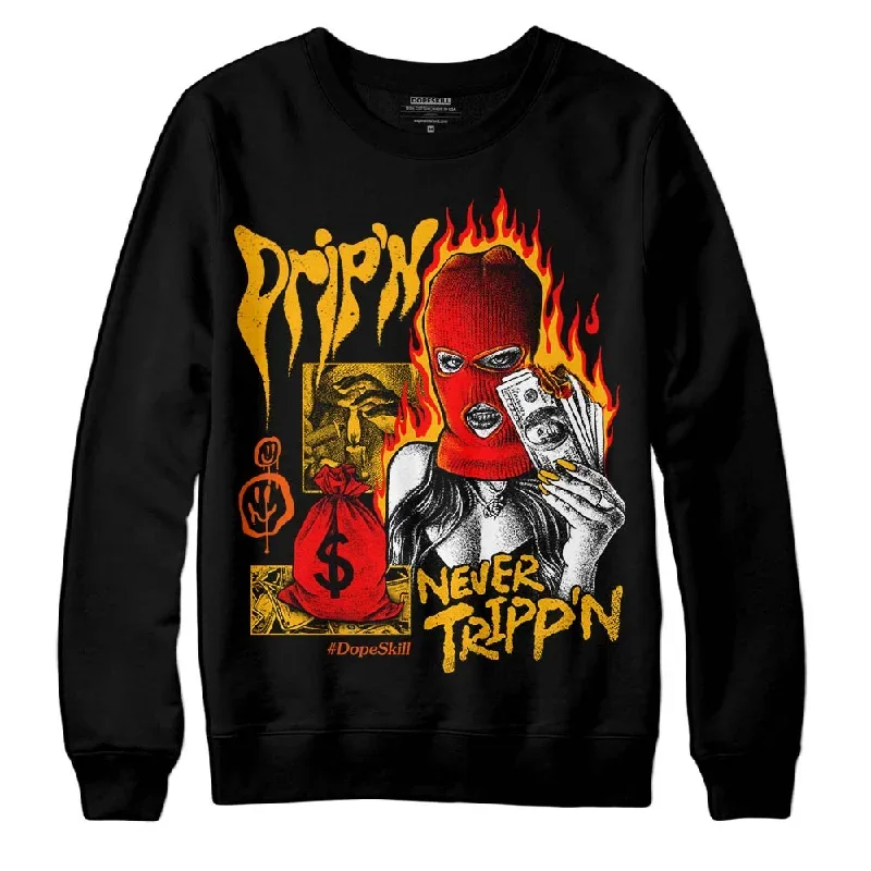 Goldenrod Dunk DopeSkill Sweatshirt Drip'n Never Tripp'n Graphic