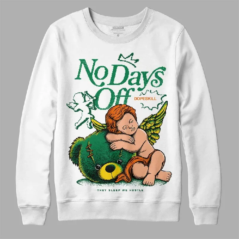 Green Collection DopeSkill Sweatshirt New No Days Off Graphic