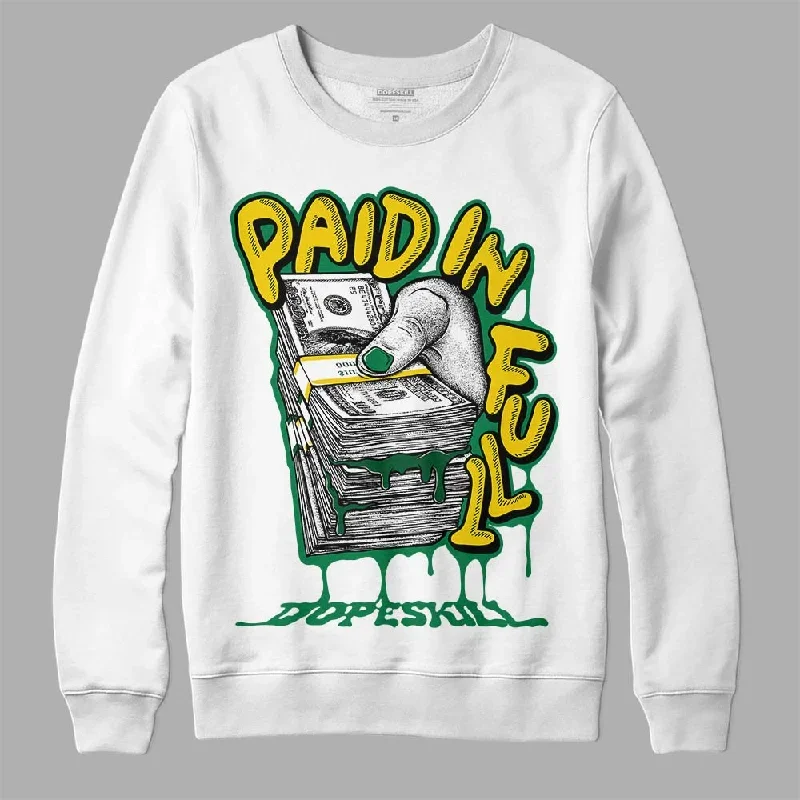 Green Collection DopeSkill Sweatshirt Paid In Full Graphic