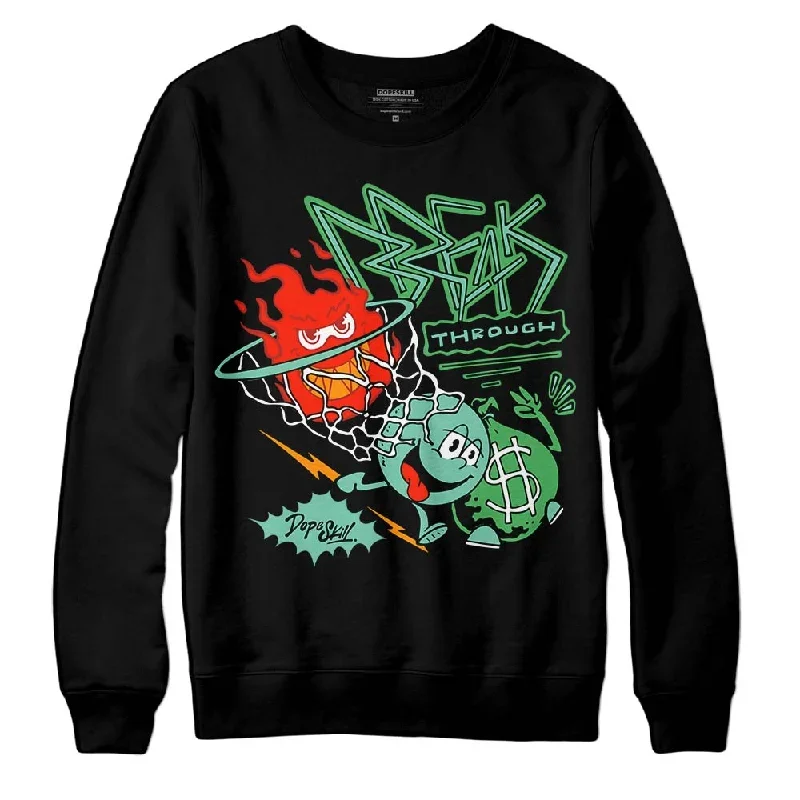 Green Glow 1s DopeSkill Sweatshirt Break Through Graphic