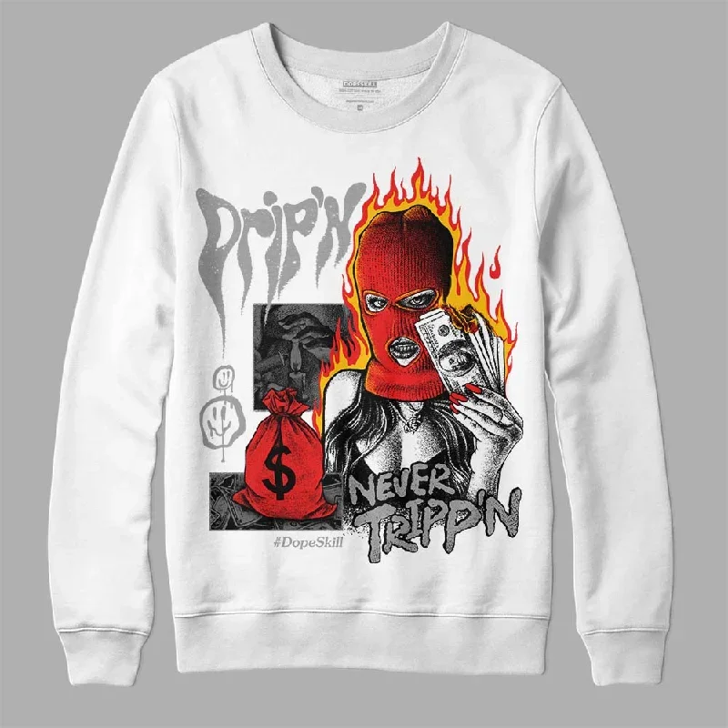 Grey Collection DopeSkill Sweatshirt Drip'n Never Tripp'n Graphic