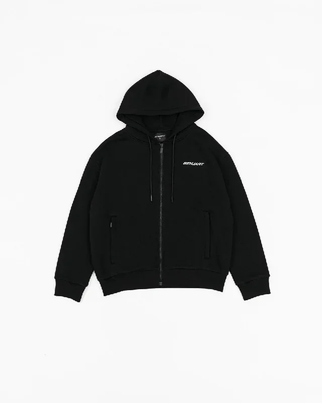 HRH Lux Zip Hood - Black