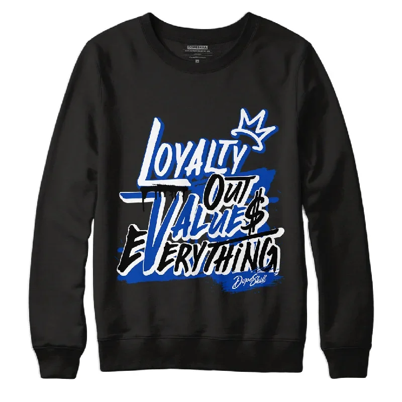 AJ 5 Racer Blue DopeSkill Sweatshirt LOVE Graphic