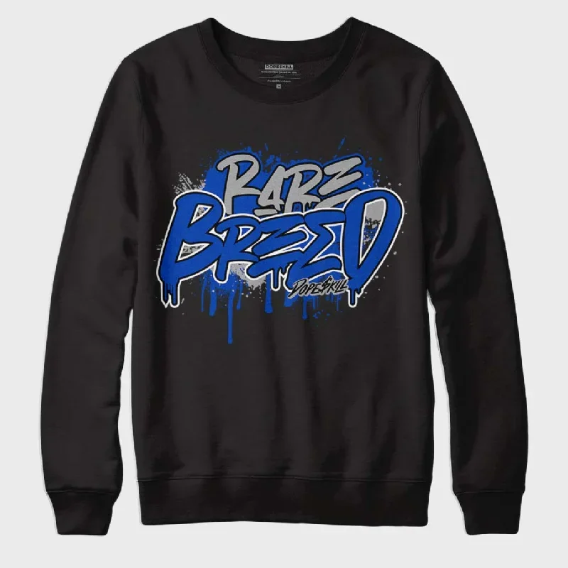 AJ 5 Racer Blue DopeSkill Sweatshirt Rare Breed Graphic