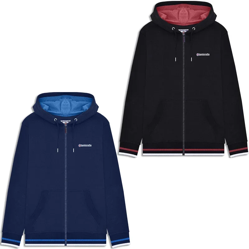 Lambretta Mens Full Zip Twin Tipped Hoodie