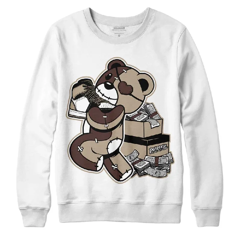 Latte 1s DopeSkill Sweatshirt Bear Steals Sneaker Graphic