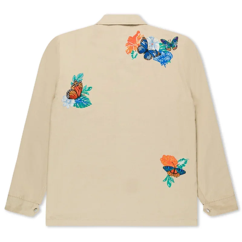 los-ripndip-canvas-button-down-jacket-khaki