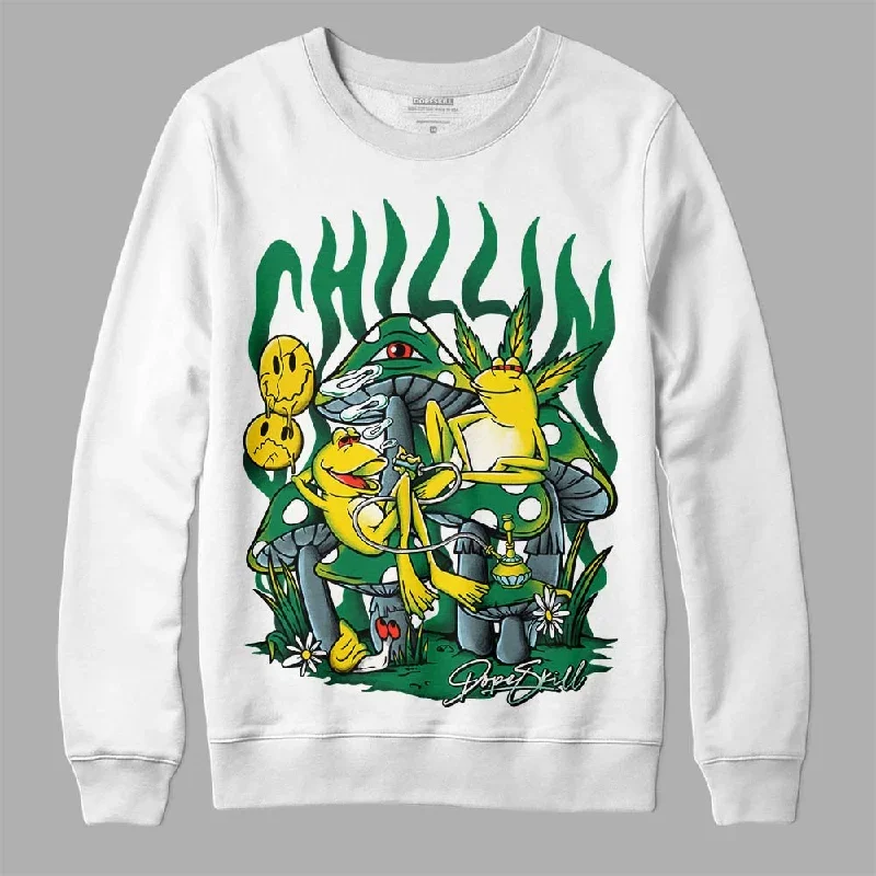 Lucky Green 5s DopeSkill Sweatshirt Chillin Graphic