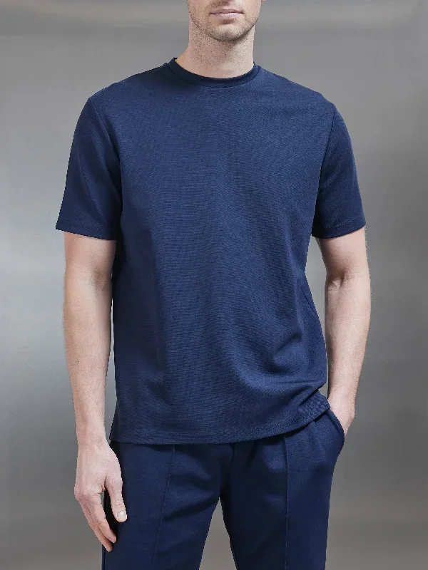 Luxe Essential T-Shirt in Navy