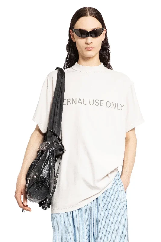 BALENCIAGA MAN OFF-WHITE T-SHIRTS & TANK TOPS