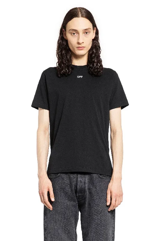 OFF-WHITE MAN BLACK T-SHIRTS & TANK TOPS