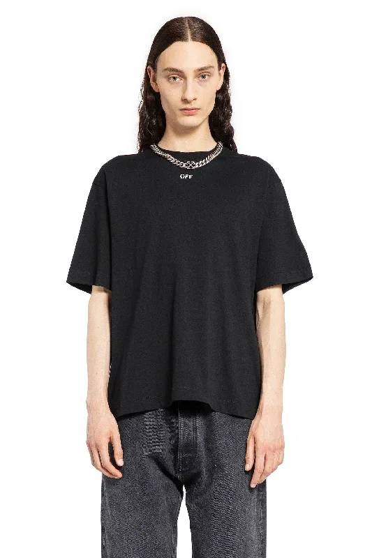 OFF-WHITE MAN BLACK T-SHIRTS & TANK TOPS