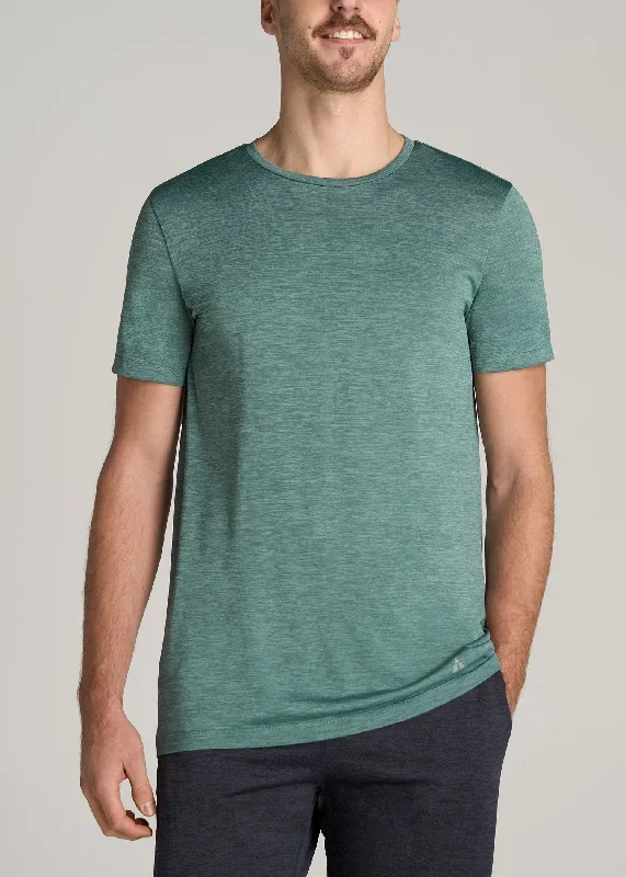 A.T. Performance MODERN-FIT Athletic Jersey Tall Tee in Green Mix