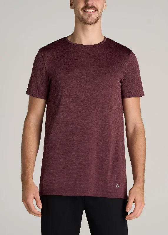 A.T. Performance MODERN-FIT Athletic Jersey Tall Tee in Rust Red