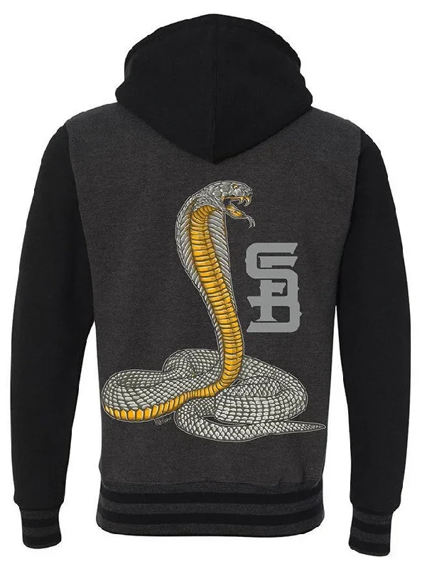 Men's Cobra Zip-Up Hoodie (Heather/Black)