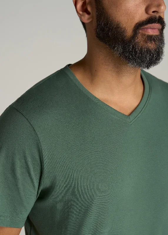 mens-everyday-short-sleeve-v-neck-cotton-tee-forest-green