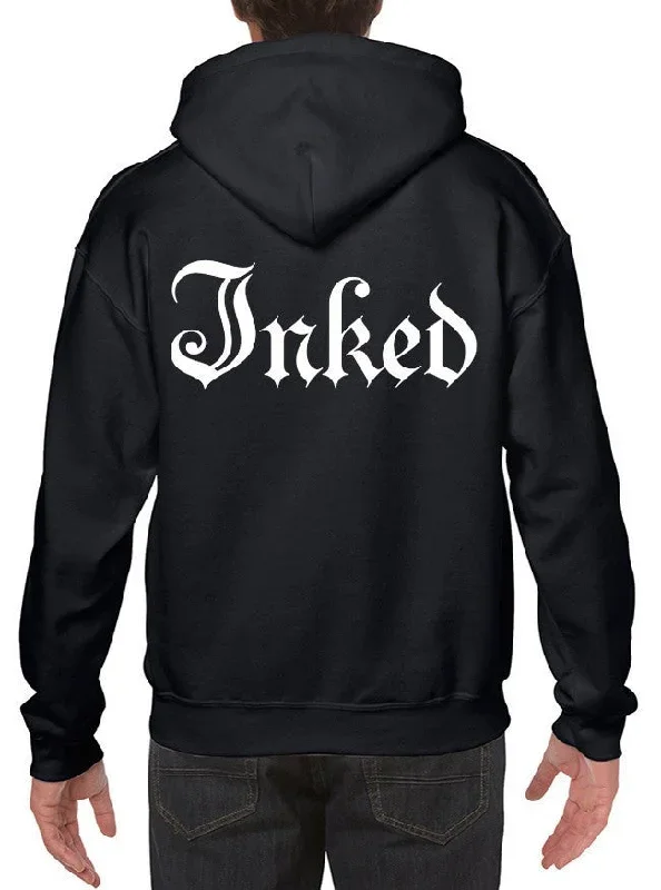 Men's Inked Logo Zip-Up Hoodie