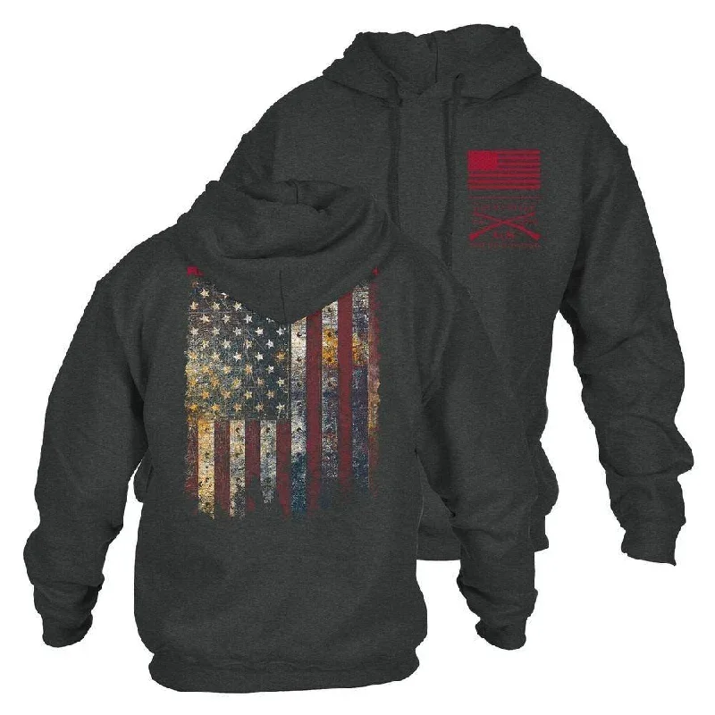 Red Blood Blue Collar? Hoodie - Dark Heather