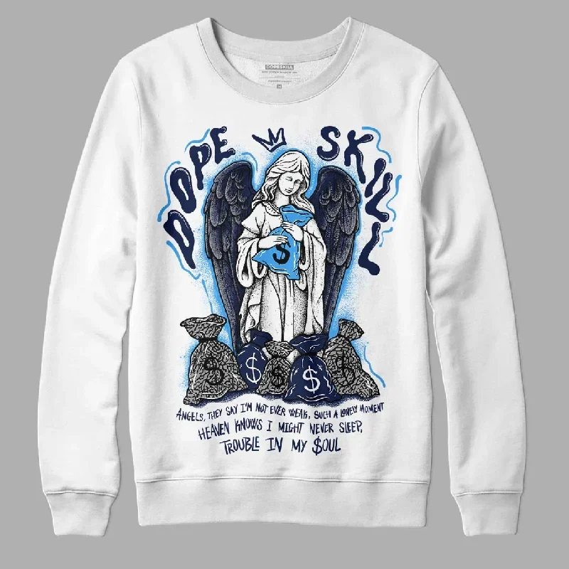 Midnight Navy 3s DopeSkill Sweatshirt Angels Graphic