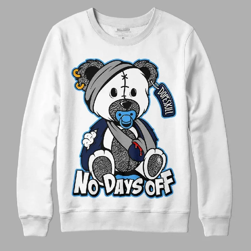 Midnight Navy 3s DopeSkill Sweatshirt Hurt Bear Graphic