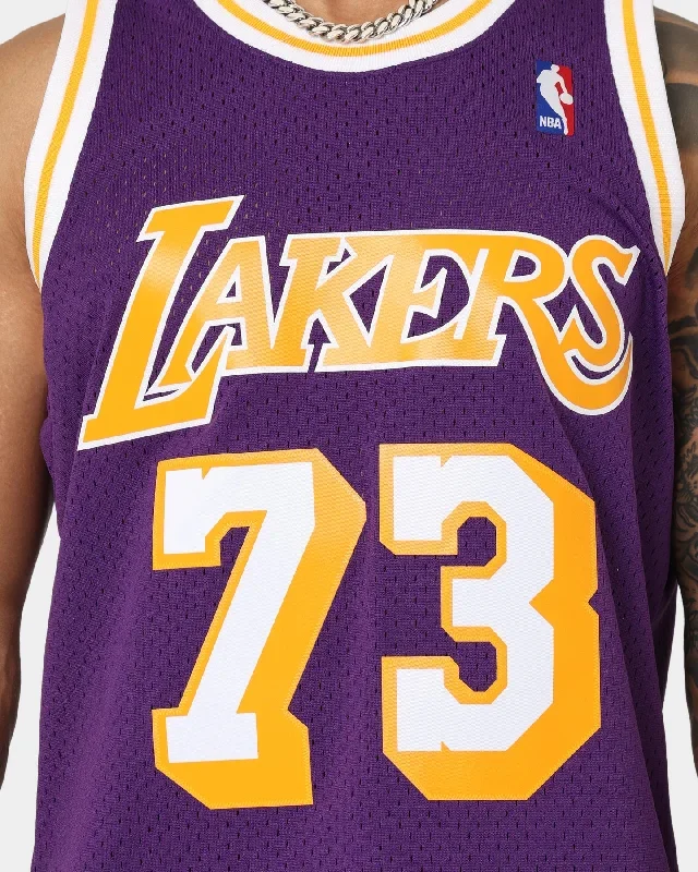 mitchell-ness-los-angeles-lakers-dennis-rodman-73-98-99-road-swingman-jersey-purple