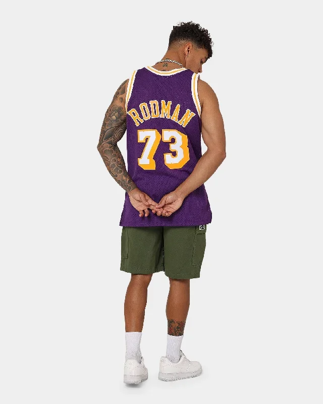 mitchell-ness-los-angeles-lakers-dennis-rodman-73-98-99-road-swingman-jersey-purple