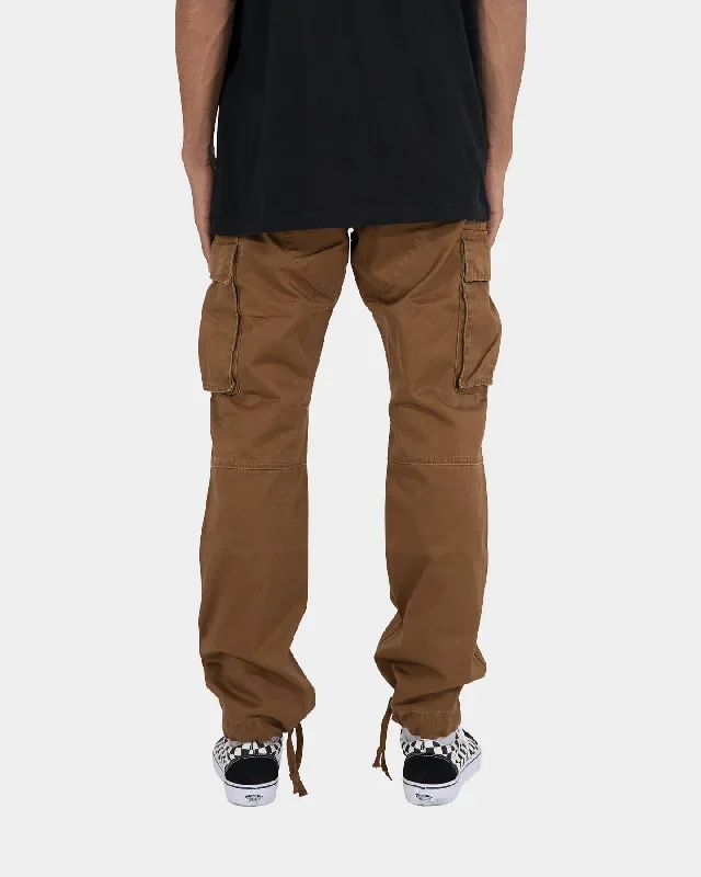 mnml-vintage-twill-cargo-pants-brown