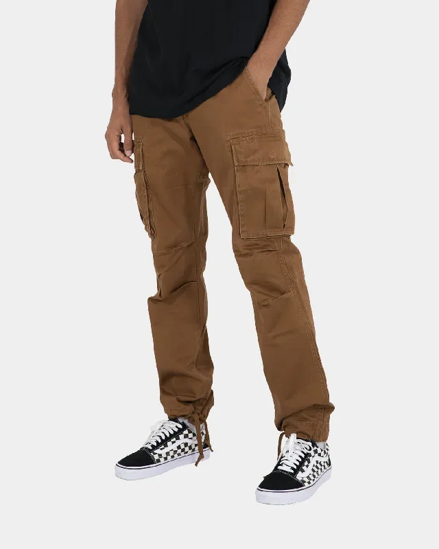 mnml-vintage-twill-cargo-pants-brown