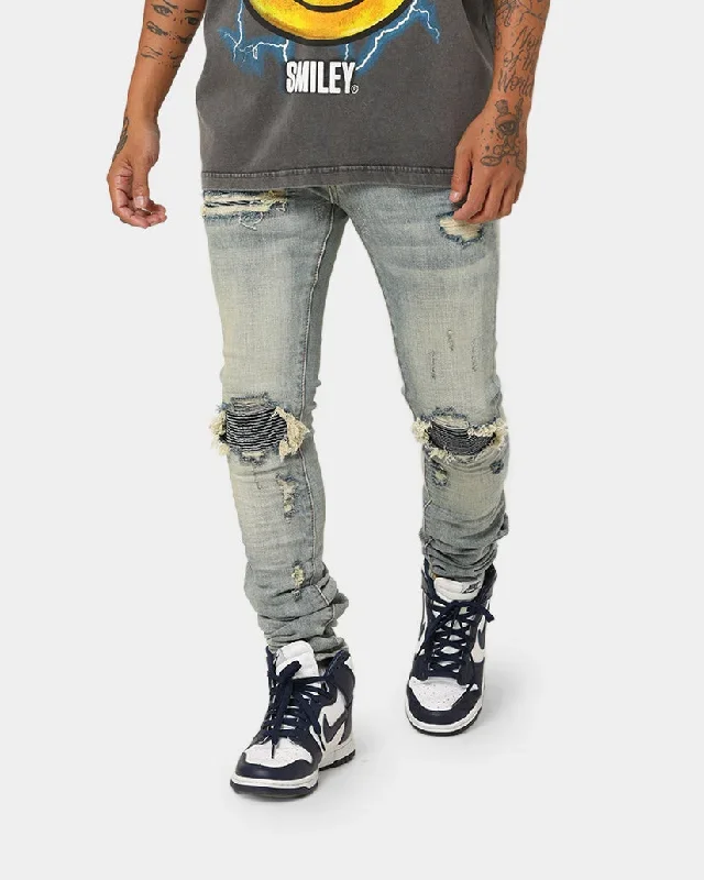 MNML X162 Stretch Denim Jeans Blue