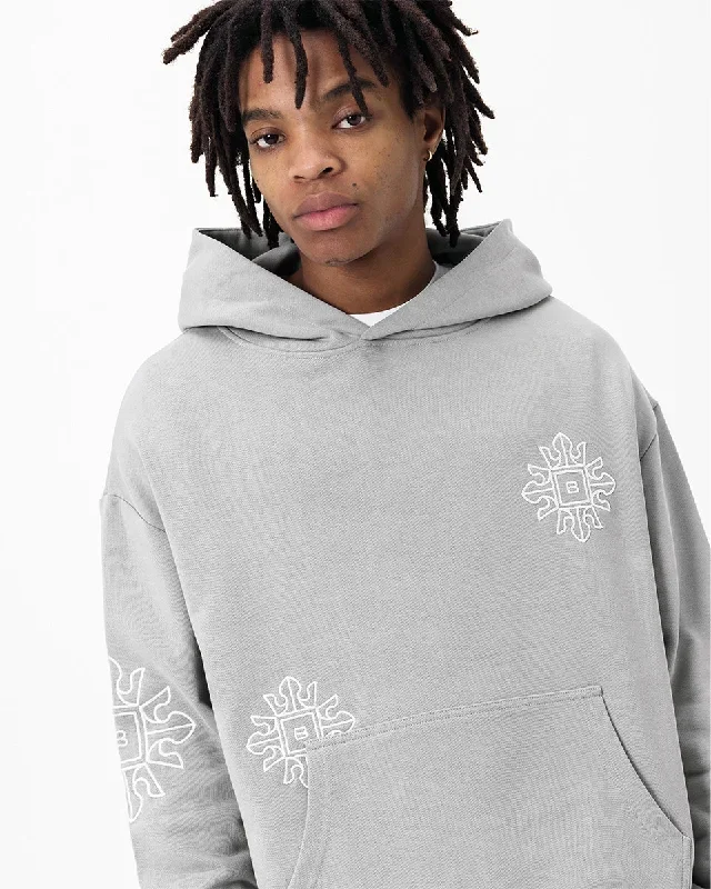 multi-emblem-hooded-pullover-grey