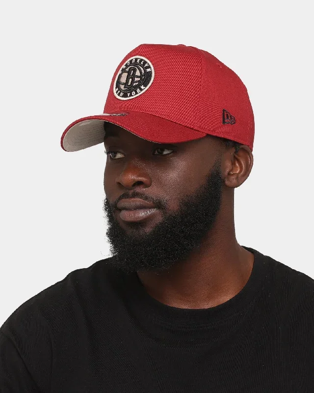 new-era-brooklyn-nets-9forty-a-frame-snapback-cardinal-black-stone