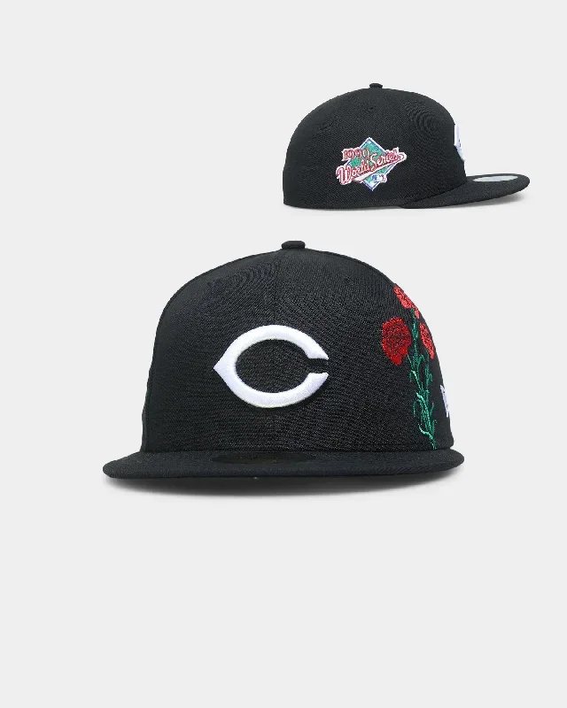 New Era Cincinnati Reds 'State Flower' 59FIFTY Fitted Black/Floral