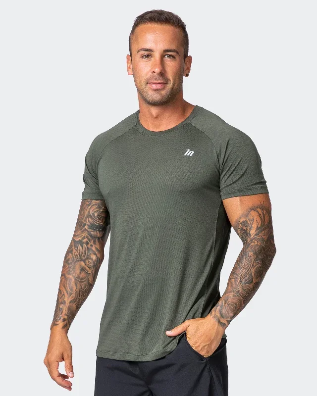 New Heights Running Tee - Dark Khaki