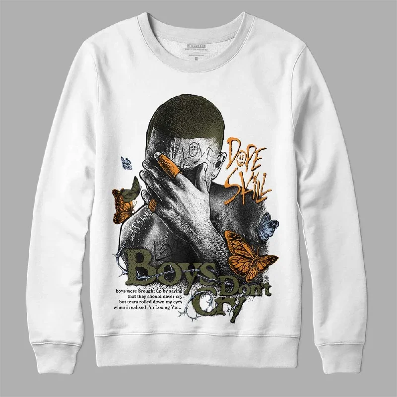 Olive 5s DopeSkill Sweatshirt Boys Don't Cry Graphic