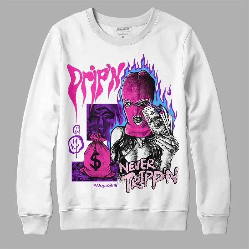 Pink Collection DopeSkill Sweatshirt Drip'n Never Tripp'n Graphic