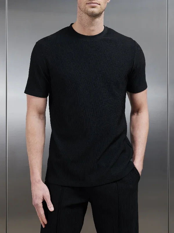 pleated-t-shirt-black