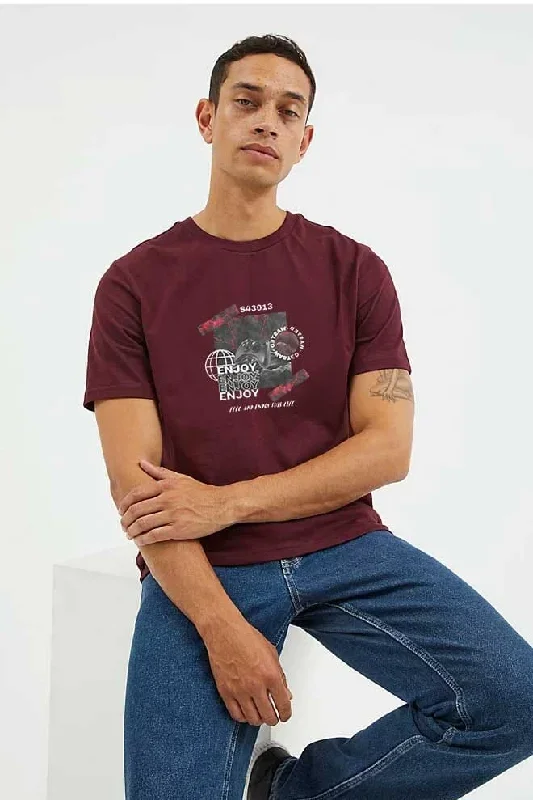 Polo Republica Enjoy Printed Crew Neck Tee Shirt