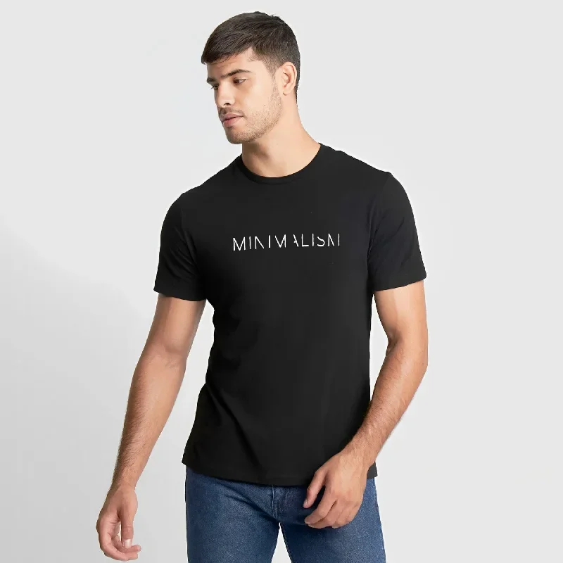 Polo Republica Men's Minimalism Printed Crew Neck Tee Shirt