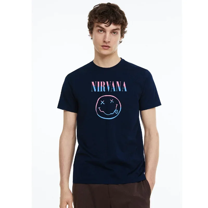 Polo Republica Men's Nirvana Printed Crew Neck Tee Shirt