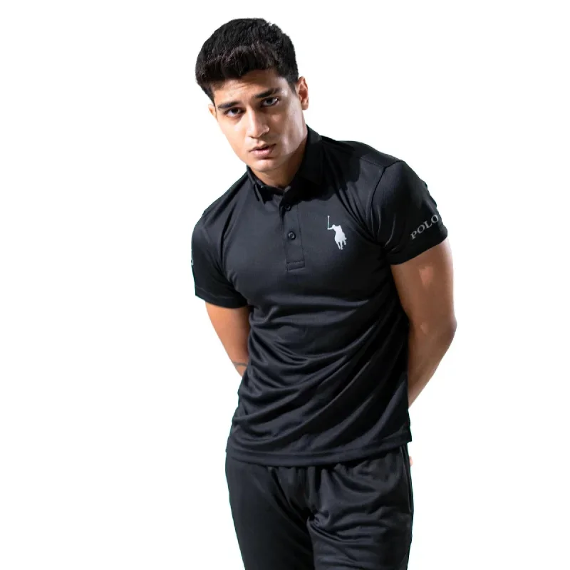 Polo Republica Men's Pony Polo & 8 Printed Activewear Polo Shirt