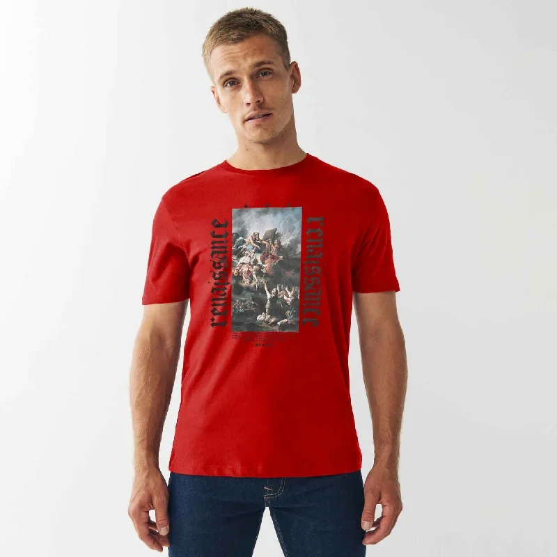 Polo Republica Men's Renaissance Printed Crew Neck Tee Shirt