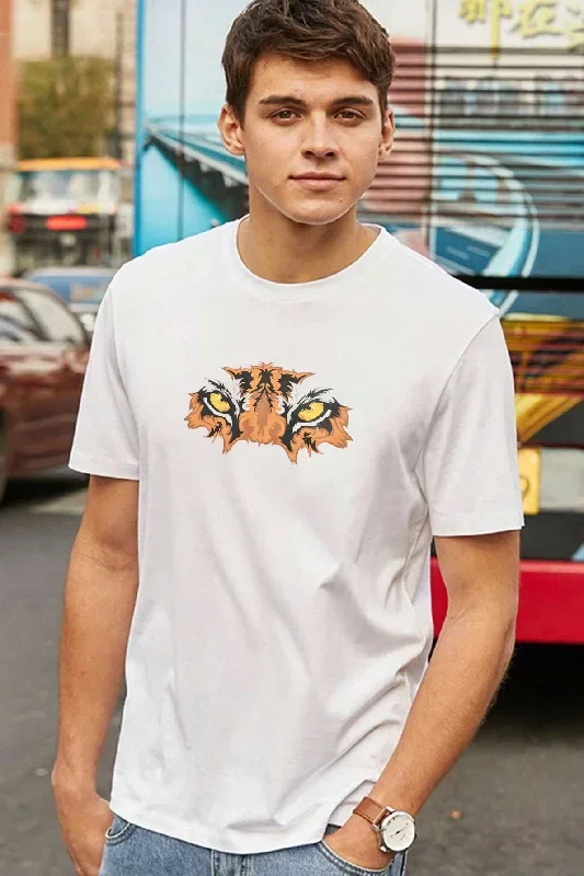 Polo Republica Men's Tiger Printed Crew Neck Tee Shirt