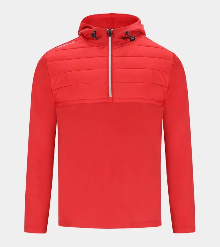 PRO TECH HYBRID HOODIE - RED