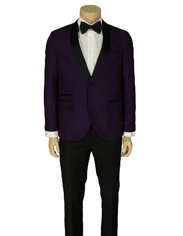 Purple Prom Suit - Purple Prom Outfit - Purple  Prom 1 Button Tuxedo