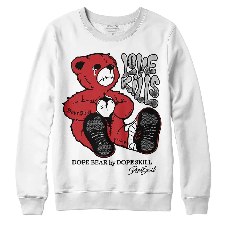 Red Taxi 12s DopeSkill Sweatshirt Love Kills Graphic