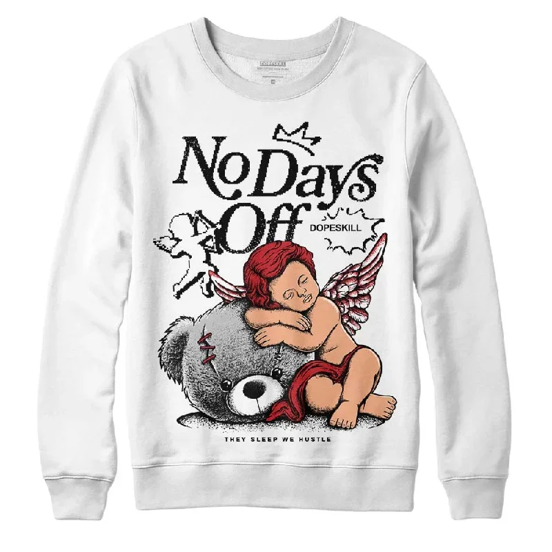 Red Taxi 12s DopeSkill Sweatshirt New No Days Off Graphic