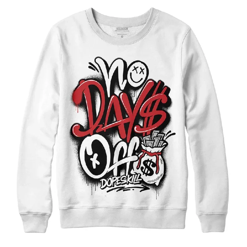 Red Taxi 12s DopeSkill Sweatshirt No Days Off Graphic